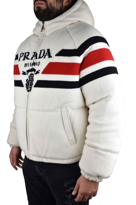 Prada Chaqueta de pluma Blanco - Image 5