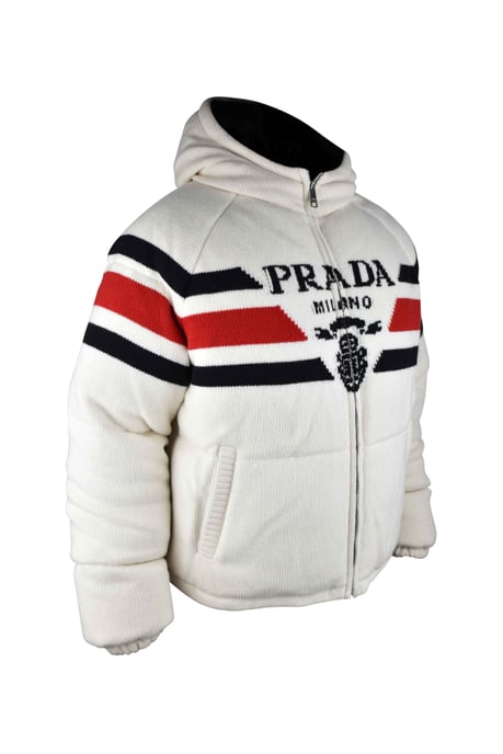 Prada Chaqueta de pluma Blanco - Image 6
