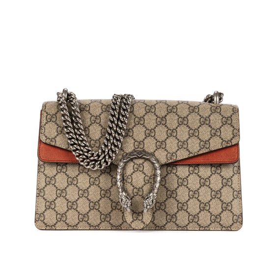 Gucci Dionysus Small en Beige/Rojo Lienzo recubierto - Image 1