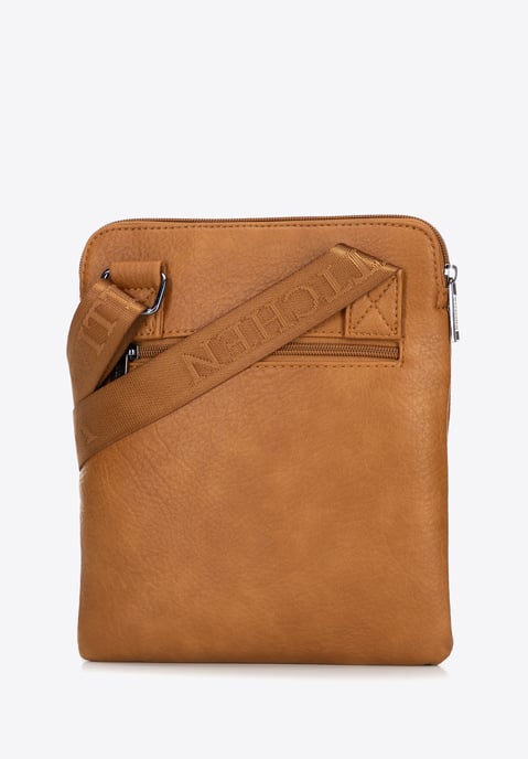 Bolso bandolera pequeño Wittchen para hombre en piel sintética marrón - Image 3