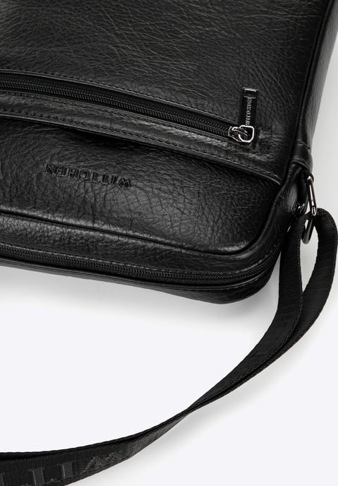 Bolso bandolera Wittchen para hombre de piel sintética con correa ajustable - Image 4