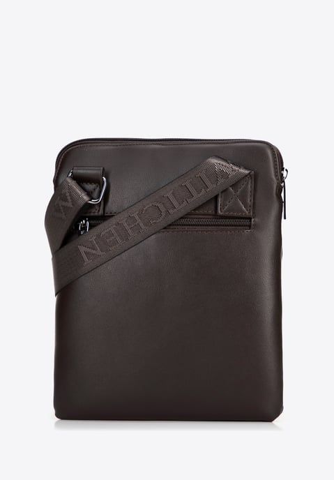 Bolso bandolera Wittchen para hombre en piel sintética marrón oscuro. Piel - Image 2