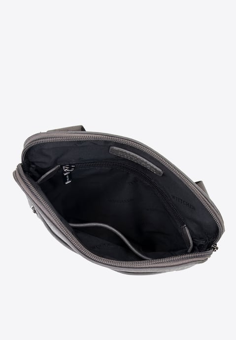 Bolso bandolera pequeño Wittchen para hombre en piel sintética gris - Image 4