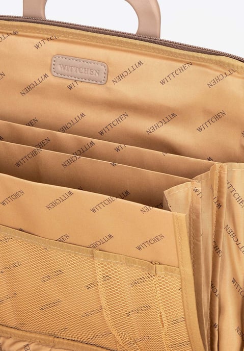 Bolso Wittchen para portátil de 15 pulgadas para mujer en piel sintética, beige - Image 5