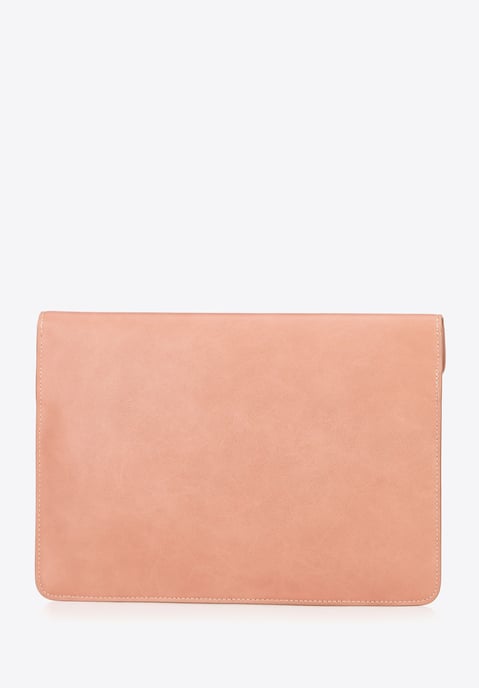 Funda para portátil Wittchen de 13" para mujer en piel sintética rosa - Image 1