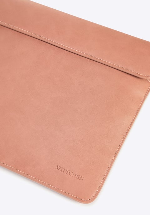 Funda para portátil Wittchen de 13" para mujer en piel sintética rosa - Image 4