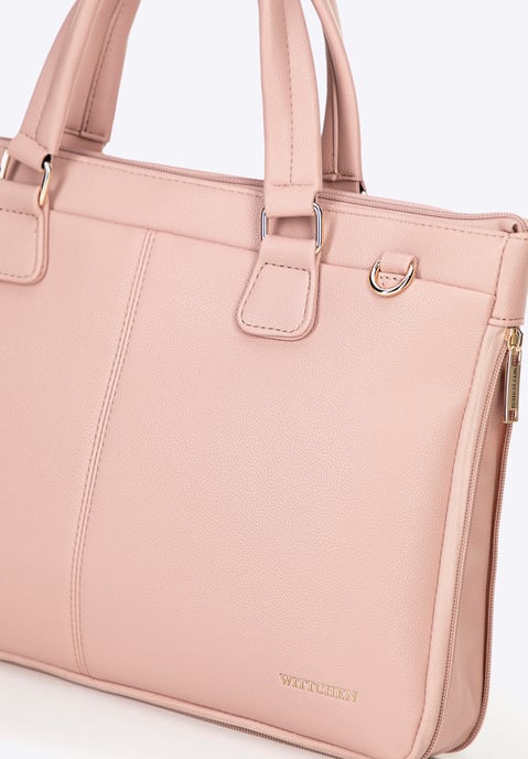 Bolso Wittchen para portátil de 14, 5" para mujer en piel sintética rosa - Image 3