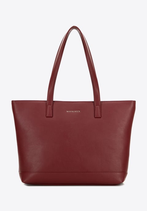 Bolso Wittchen para portátil de 15, 6" para mujer, piel sintética, burdeos - Image 2