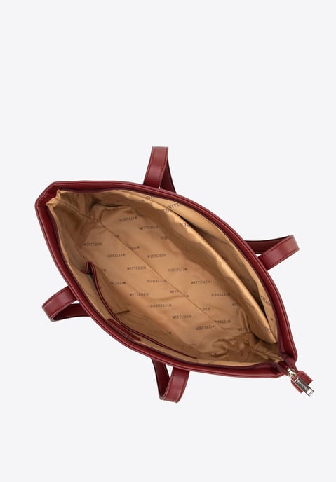 Bolso Wittchen para portátil de 15, 6" para mujer, piel sintética, burdeos - Image 4