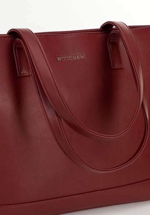 Bolso Wittchen para portátil de 15, 6" para mujer, piel sintética, burdeos - Image 5