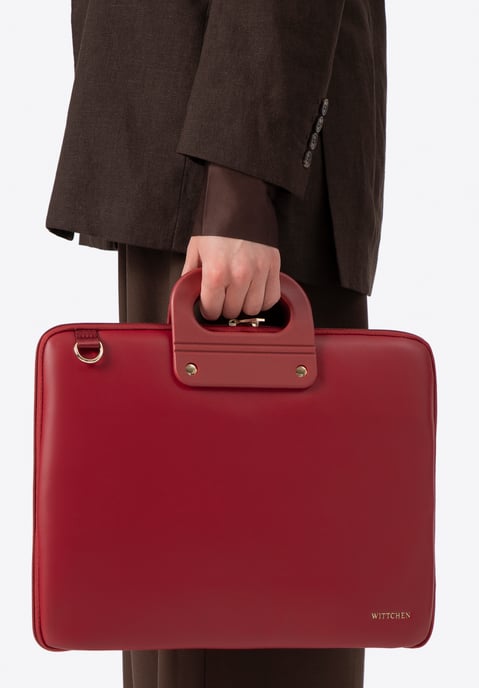 Bolso Wittchen para portátil de 15 pulgadas para mujer, rojo, burdeos - Image 1