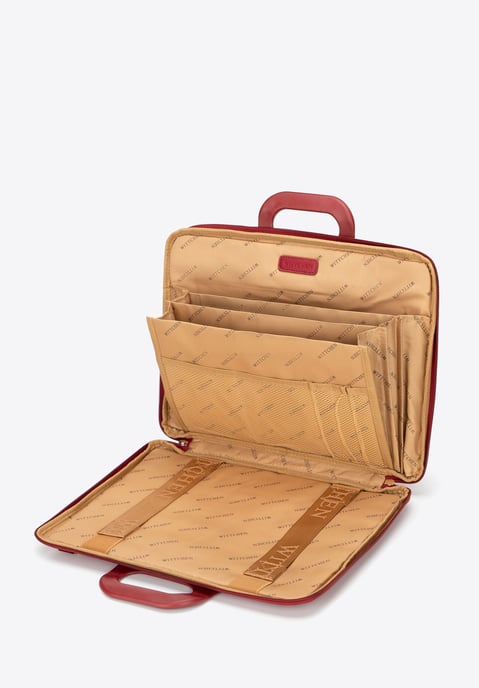 Bolso Wittchen para portátil de 15 pulgadas para mujer, rojo, burdeos - Image 4