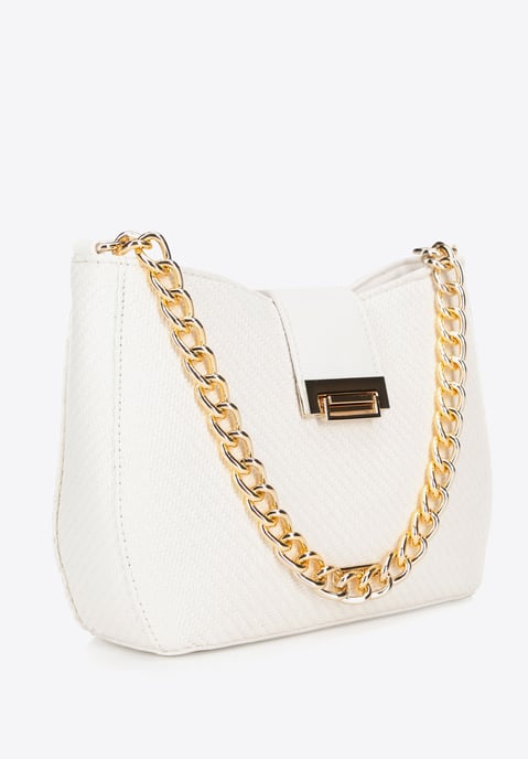 Bolso bandolera Wittchen para mujer, color crema, tejido, polipropileno - Image 5
