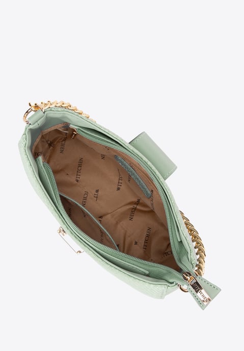 Bolso bandolera Wittchen para mujer de polipropileno verde tejido - Image 3