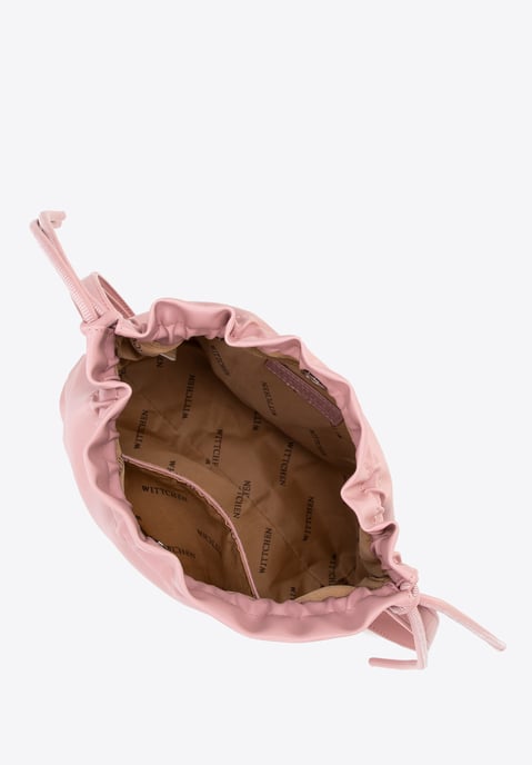 Bolso bandolera Wittchen para mujer con lazos decorativos, rosa, piel sintética - Image 3