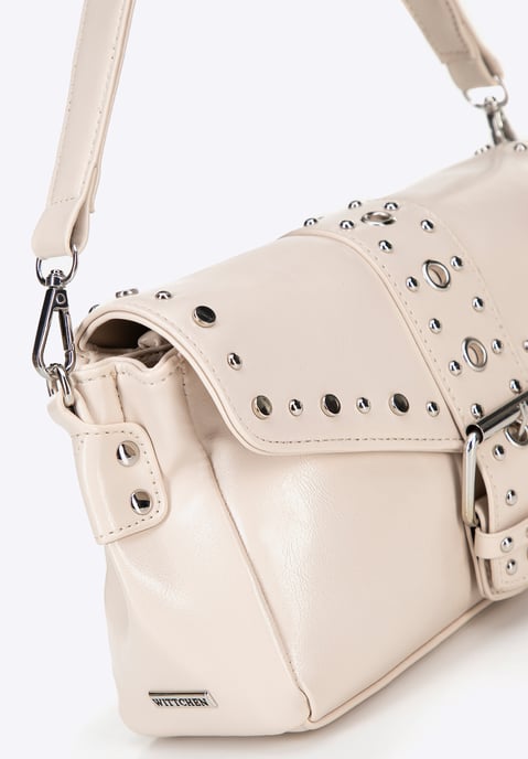 Bolso bandolera para mujer Wittchen de piel ecológica con remaches decorativos - Image 4