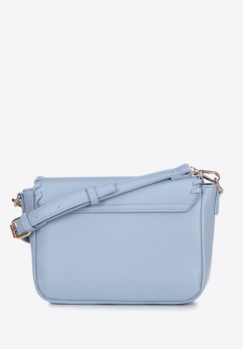 Bolso bandolera Wittchen para mujer con solapa, azul, piel sintética - Image 2