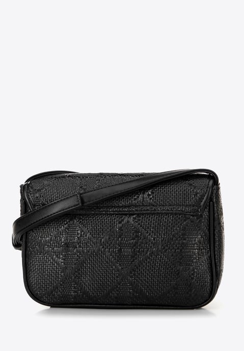 Bolso bandolera trenzado con solapa Wittchen Woman, polipropileno negro - Image 2