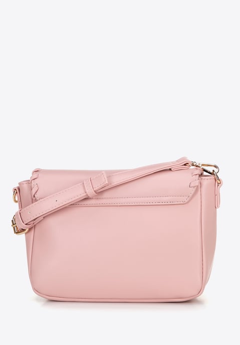 Bolso bandolera Wittchen para mujer con solapa, rosa, piel ecológica - Image 2