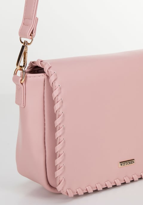 Bolso bandolera Wittchen para mujer con solapa, rosa, piel ecológica - Image 4