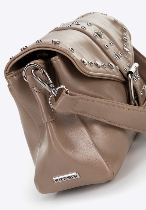Bolso bandolera de mujer Wittchen de piel ecológica con remaches decorativos - Image 4