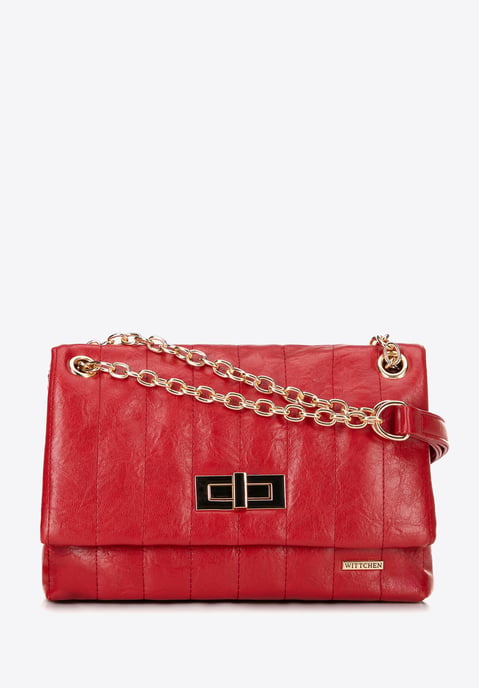 Bolso bandolera de piel sintética para mujer Wittchen, dos compartimentos - Image 2