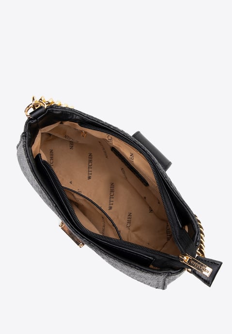 Bolso bandolera Wittchen para mujer, negro, tejido, polipropileno - Image 3