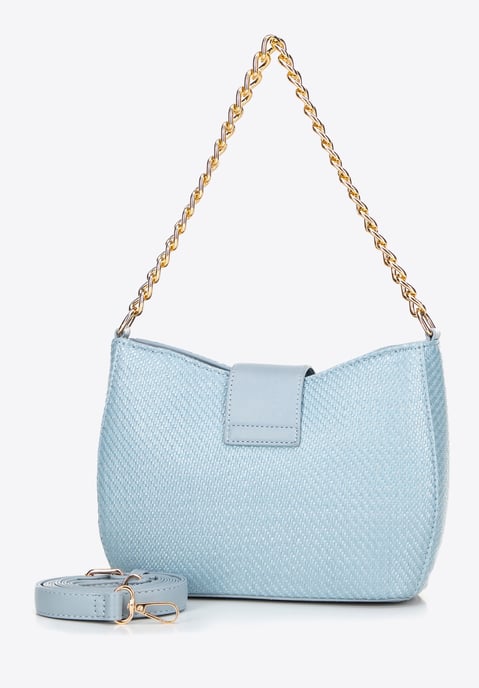 Bolso bandolera Wittchen para mujer, tejido azul, polipropileno - Image 2