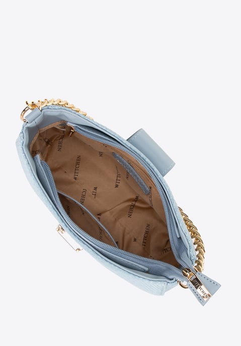 Bolso bandolera Wittchen para mujer, tejido azul, polipropileno - Image 3