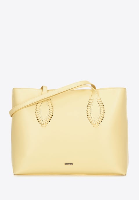 Bolso shopper Wittchen para mujer de piel ecológica con detalles trenzados - Image 1