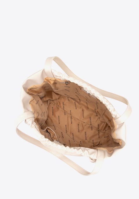 Bolso shopper para mujer Wittchen de piel ecológica con cordones decorativos - Image 4