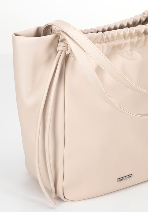 Bolso shopper para mujer Wittchen de piel ecológica con cordones decorativos - Image 5