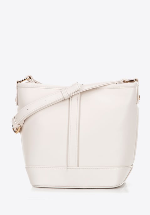 Bolso de mano Wittchen para mujer en piel sintética color crema - Image 2