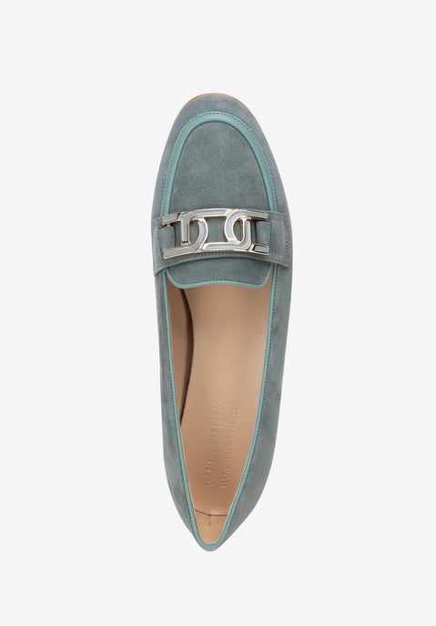 Mocasines planos de piel para mujer Wittchen en piel natural azul - Image 5