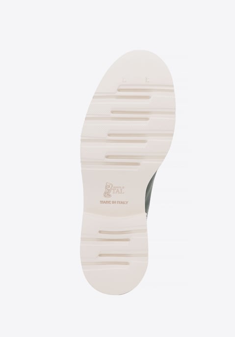 Mocasines de mujer Wittchen de piel auténtica con hebilla, color azul - Image 6