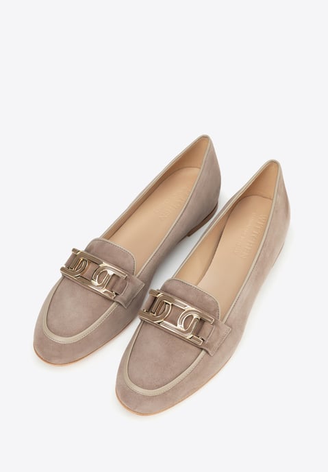 Mocasines planos de piel para mujer Wittchen en piel natural beige - Image 3