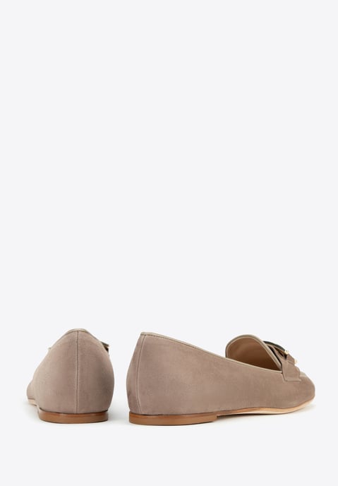 Mocasines planos de piel para mujer Wittchen en piel natural beige - Image 5