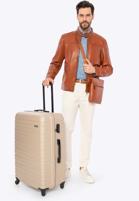 Chaqueta de piel de oveja Wittchen para hombre, de cuero genuino marrón - Image 5