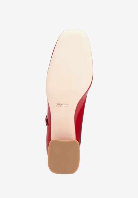 Zapatos de salón de piel roja con correa para mujer de Wittchen - Image 6