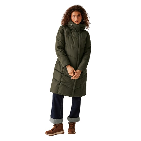 Regatta Womens/Ladies Nurie Quilted Jacket (Dark Khaki) - Image 4