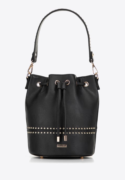 Bolso de mujer Wittchen con cordones, negro, piel ecológica - Image 2