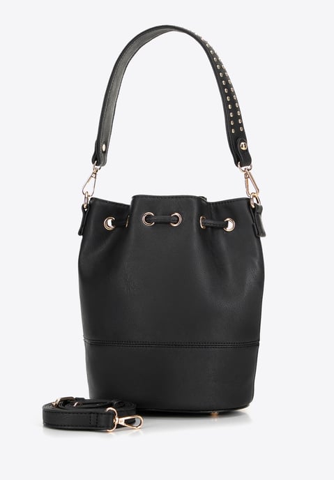 Bolso de mujer Wittchen con cordones, negro, piel ecológica - Image 3