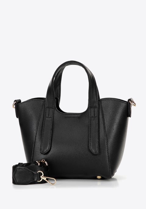 Estuche mini de piel sintética negra para mujer de Wittchen con bolsa extraíble - Image 2