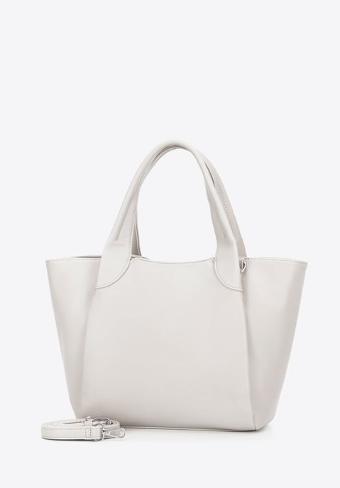 Maleta de mujer Wittchen de piel ecológica, color blanco crema - Image 2