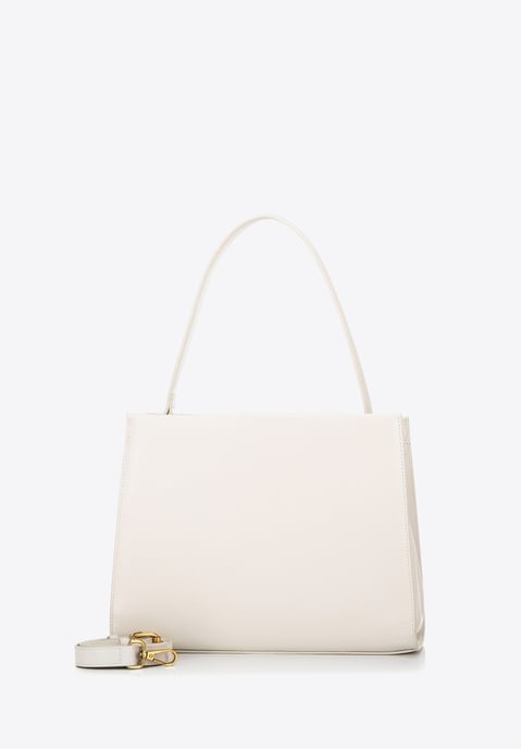 Estuche de piel para mujer Wittchen con correas, color crema - Image 2