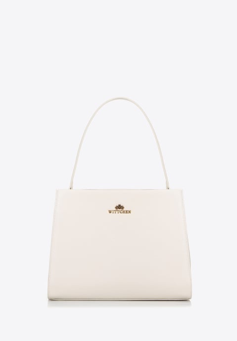 Estuche de piel para mujer Wittchen con correas, color crema - Image 3