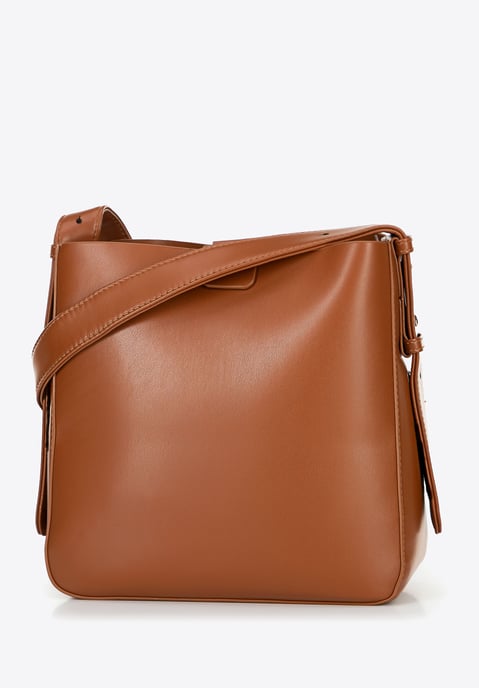 Bolso de mano para mujer Wittchen, marrón, piel sintética, ecopiel - Image 2