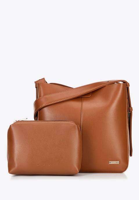 Bolso de mano para mujer Wittchen, marrón, piel sintética, ecopiel - Image 3