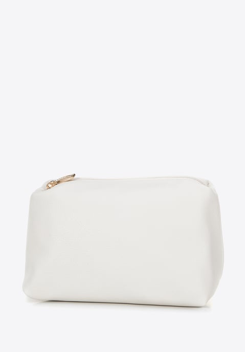 Maleta de mujer Wittchen con bolsa extraíble, color blanco roto, piel ecológica - Image 3