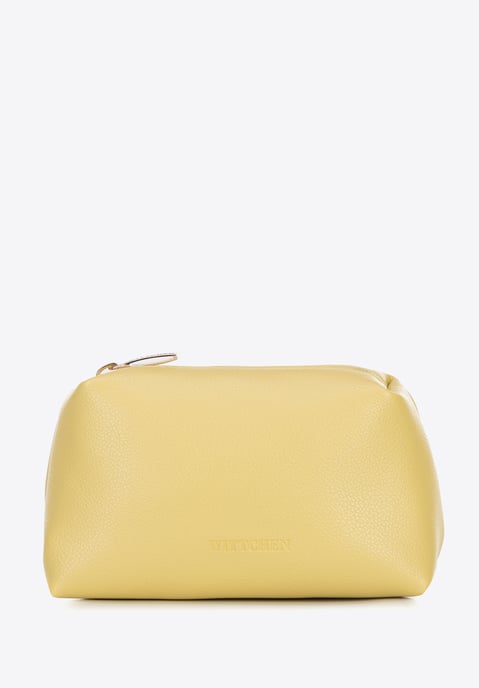Estuche mini de piel sintética amarilla para mujer de Wittchen con bolsa - Image 6